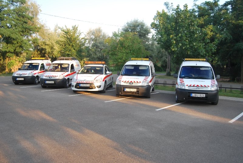 Rendőrségi kíséret túlméretes szállításokhoz Magyarországon a Veressped koordinálásával.