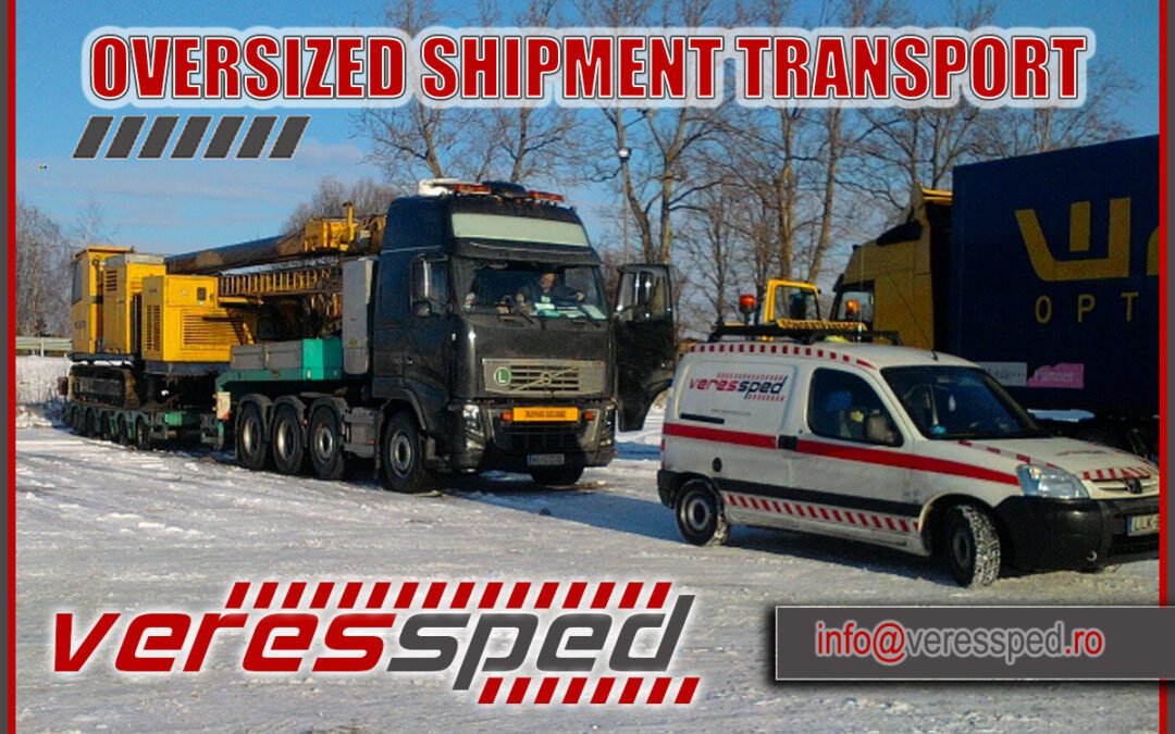 Heavy haul transport in Hungary with Veressped’s modern escort vehicles.